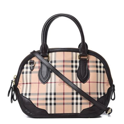 BURBERRY Haymarket Check Small Orchard Bowling Bag